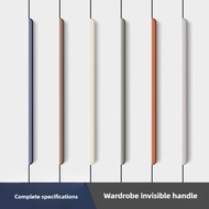 Invisible handle cabinet door modern wardrobe door drawer wardrobe handle rounded corner curved long