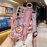 Casing Samsung S20 Ultra S20 Plus S20 S20 FE Case Luxury Electroplating Antique Fashion Wristband Phone Case With Lanyard