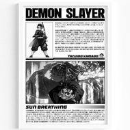 ️ Demon Slayer Tanjiro Poster | Comic Poster - Wall Decal - Wall Photo