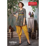 WP 001 Designer Kurti with Dhoti Pants