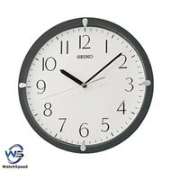 Seiko QHA007J QHA007JL QHA007 Wall Clock with White Dial and Black Case