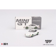 MINI GT ✅801 BOX PORSCHE 911 CARRERA RS 2.7 GRAND PRIX WHITE WITH GREEN LIVERY BRAND NEW SEALED 1/64