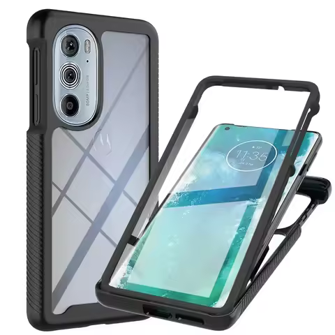 For Motorola Edge 30 Pro 20 Lite Crystal Case 360 Protect Bumper Funda Moto G54 Power G84 G24 G14 G0