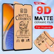 9D ฟิล์มเซรามิค แบบกาวเต็มจอ for Huawei P40 P30 P20 Lite Nova 11 11i 10 SE 9 8i 3i 5T 7i 7 Se Y70 Y90 Honor 8X Y7a Y7 Pro Y9 Prime 2019 Y5P Y6P Y7P Y6s Y9s ฟิล์มกระจก ป้องกันหน้าจอ