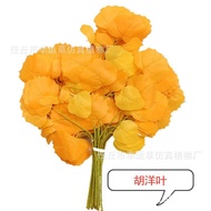 Yellow Artificial Flower Artificial Wholesale Boxwood Decorative Leaves Artificial Trunk Decorative 