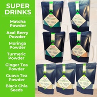 3Brews Herbal Tea Super Drinks, 100% Pure and Natural | Moringga, Turmeric, Matcha, Acai Berry, Ginger Tea, Guava Powder | In Powder Form Available in 125g, 250g, 500g, 1000g | Loaded with Natural Vitamins, Minerals and Antioxidants