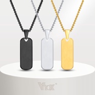 Vnox Fahion Bar Necklace Kwintas for Men Boys,minimalist Geometric Pendant Collar Necklace Kwintas w