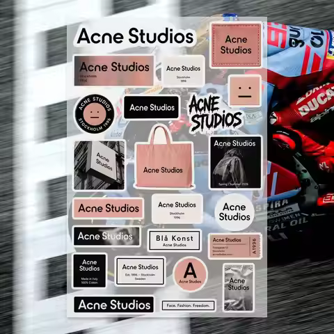 A-Acne S-Studios Decal Set High Quality Printed and Cut Stickers Motorcycle Sticker