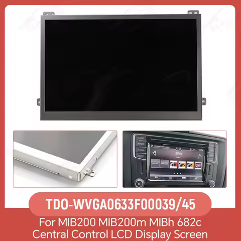 6.33"Car LCD Display Screen For Volkswagen MIB STD2 200 680 682 Radio Multi-media Part TDO-WVGA0633F