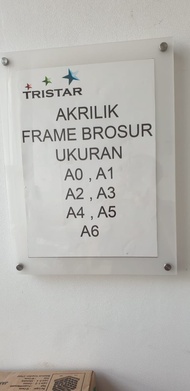 Akrilik Frame Poster dinding A5 2mm+2mm (=)