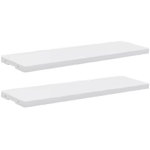 2-Pack Resin Storage Shed Shelves, Fit for 35 Cu. Ft. Horizontal Shed 4.3x2.5x3.4 Feet, 47" x 12.6"