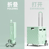 Spot parcel post Internet Celebrity Trolley Shopping Luggage Trolley Household Hand Buggy Trailer Stall Folding Trolley Shopping Cart Express Goods