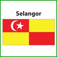 Selangor Flag / Malaysia Flag / Bendera Malaysia 2' X 4' / Bendera Selangor 3' X 6'