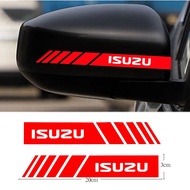 2 pieces car sticker decorative decals for Isuzu muX Ranger D-MAX car mirror stripe sticker