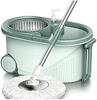 360 Spin Mop, Stainless Steel Bucket Microfiber Mop, Heads Floor Cleaning System and Adjustable Mop Pole Decoration