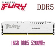 Kingston Fury Beast DDR5 RAM 16GB DDR5 5200MHz KF552C40BW-16 Desktop Memory Computer RAM CL40