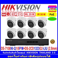 HIKVISION IP CAM 2MP DS-2CD1323G2-LIU 2.8//4mm(8)+NVR DS-7108NI-Q1/8P/M , DS-7608NI-K1/8P(C)(1)