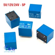 Songle Relay SRD-5VDC-SL-C / 12V / 24VDC – 5-Pin Mini Relay 10A