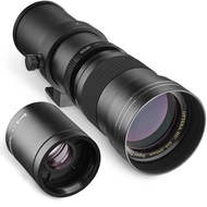 Opteka 420-800mm (2X- 840-1600mm) f/8.3 HD望遠ズームレンズ Sony Eマウント FE SEL NEXデジタルカメラ用 ブラック。