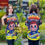 LABUBU T Shirt Baju Jersey New Trend Airport Model Day Children's and Adult Shirts: Microfiber Thail