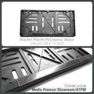 Motorcycle license plate plastic holder OEM Model Black size 28cm x 11.5cm