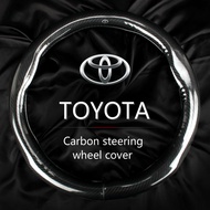 Toyota Carbon Steering Wheel Cover Suitable for Wish Sienta Hiace Estima Chr Vios Altis Camry Coroll