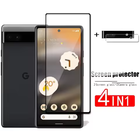 For Google Pixel 6A Tempered Glass For Google Pixel 6A Screen Protector Protective Phone Camera Lens