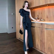 minimalist basic dinner dress gown long dress maxi dress office wear ol work dinner attire dnd prom 