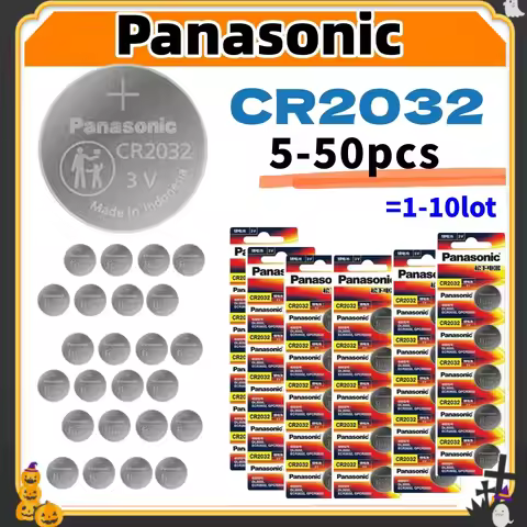 5-50PCS Original PANASONIC CR2032 CR 2032 3V Lithium Battery For Watch Calculator Clock Remote Contr