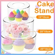 Acrylic Fillable Cake Stand Clear Cake Riser Cylinder Cupcake Stand Decorative Cake Display Round Cake Display Stand Reusable Cake Holder SHOPCYC6492