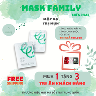 MASK FAMILY - Mặt nạ hỗ trợ giảm mụn 26ml - 5 miếng