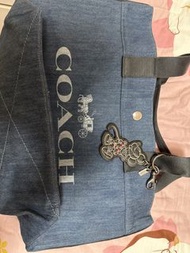 Coach 牛仔布手提袋