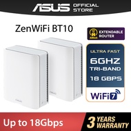 ASUS ZenWiFi BT10 WiFi 7 Mesh WiFi BE18000 Tri-Band 6GHz Ultimate Coverage MLO 6000 sqft