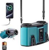 24000mAh Personal Waist Fan, USB Rechargeable Clip The Waist For Working,10 Speed & 40H Cooling and 