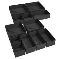 1/3/6/9/12 Packs Simple Style Foldable Cloth Storage Box Closet Dresser Drawer Divider Organizer Bas