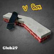 V. Box Cement Block V Shape Fingerboard