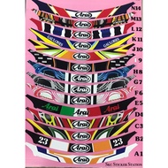 Arai Helmet Visor Sticker Printing & Laminate arai helmet