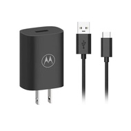 Motorola 18W Turbo Power Charger QC3.0 Fast Charging Travel Adapter US Plug Type C Cable For Motorol