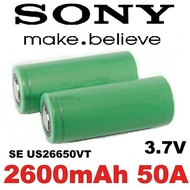 ORIGINAL SONY japan se US 26650 VT 3.7V Rechargeable Li-ion Lithium ion High Drain power 50A battery