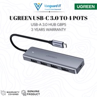 UGREEN USB-C 3.0 TO 4-PORT in 1 USB 3.0 HUB + USB-C