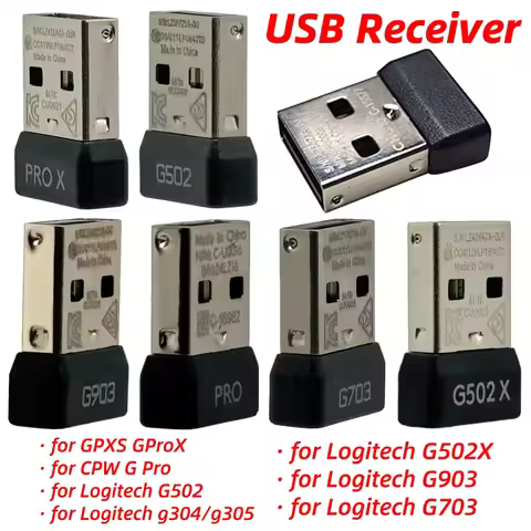 USB Receiver Replacement Mouse Receiver USB Dongle for Logitech G Pro Wireless/G Pro X Superlight/G5
