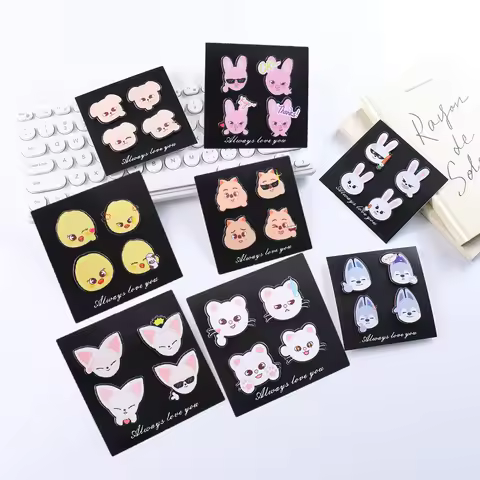 Straykids cartoon animal PVC brooch set chest badge star peripheral gift
