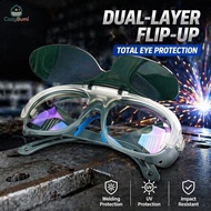 Welding Safety Glasses Anti-Splash Side Shields UV IR Arc Glare Protection For Welding Work