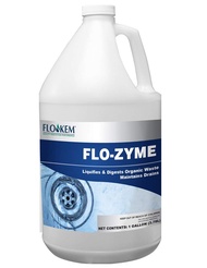 5195 Flo-Zyme Commercial Bio-Enzyme Drain Opener/Deoderizer with Pleasant Scent, 1 Gallon Bottle, Mi