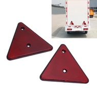High Visibility Red Trailer Reflectors Safety Warning for Boat SUV RV 2pcs Plastic 5.31x5.98in