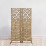 Synthetic Rattan Room Partition with 2 Doors