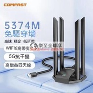 樂至✨保固一年｜ 無線網卡 網卡 USB網卡 wifi接收器  免驅動千兆雙頻5g無線網卡式機筆記本電腦外置usb接口