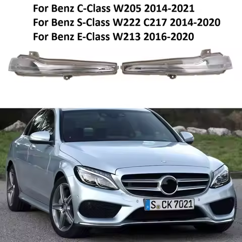 Car Mirrors Turn Signal Lights For Benz C S E GLC Class W205 W222 W213 C238 Coupe W253 X253 C253 C25