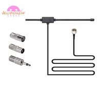 FM Radio Antenna FM F-Head Sheep Horn Antenna for Car FM TV Radio Station 75 Ohms F Female to TV3.5 