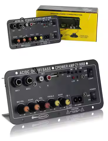 Audio Amplifier Board Outdoor Car DIY Audio Karaoke Bluetooth Amplificatore Subwoof Speaker Vehicle 